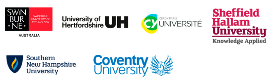 Swinburne Institute of Technology, University of Hertfordshire, Cergy Paris Université, Sheffield Hallam University, Southern New Hampshire University, Conventry University
